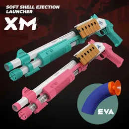 Gun oyuncakları xm1014 oyuncak tabanca yumuşak kabuk fırlatıcı köpük dart tabanca modeli manuel plastik blaster armas için çocuk yetişkin açık hava oyunu t240309