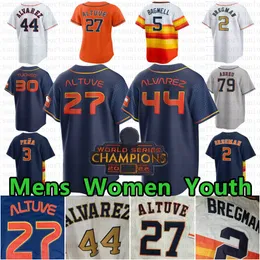 Jose Altuve Custom Baseball 유니폼 Alex Bregman Jeremy Pena City 연락처 Yordan Alvarez Nolan Ryan Kyle Tucker Craig Biggio Justin Verlander Yuli Gurriel Brantley