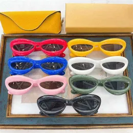 2024 럭셔리 디자이너 럭셔리 디자이너 New Men 's and Women's Sunglasses Off Luo Ins Net Red와 같은 성격 Dudu Double Lip LW40097