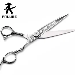 Fnlune Tungsten Steel Professional Hair Salon Sessors klippte Barber Tillbehör Frisyr tunnare skjuvfrisörsverktyg SCISSORS240227