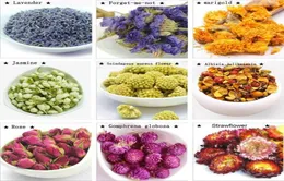 Pétalas e botões de flores secas perfumadas incluem 9 tipos de flores5855936