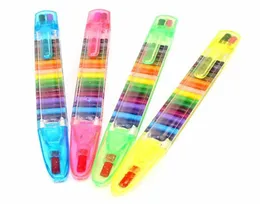 Färg ritning Crayon Pen 20 färger barn Diy Graffiti Pencil Children Art Supplies Målningsverktyg Utbildning Toy WJ0682505497