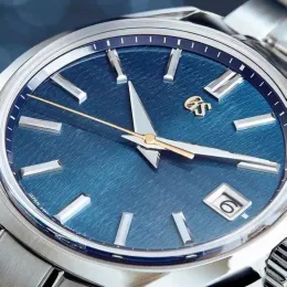 New Fashion GrandSeiko Luxury Men's Business Stainless Steel Non Mechanical Automatic Date Waterproof Quartz Clock Watch