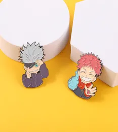 Jujutsu Kaisen Anime Figury Enamel Pin Comics Brooch Botki Tork Lapel Pin Cartoon Japońskie chłopcy Prezent Biżuterii dla dzieci Friends8887969