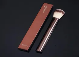 HG FoundationBlush Brush No2 Metal DarkBronze Handle Synthetic Blusher Highlighter Makeup Brush Cosmetics Blend Tool2233706