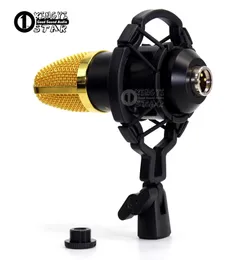 Universal preto estúdio de gravação microfone suporte montagem choque condensador mic suporte braçadeira microfone clipe pc computador transmissão cantando s2828186