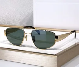 Projektantka mody męskie okulary przeciwsłoneczne 40281U Vintage Trend Metal Pilot Kształt Szklanki Summer Avant-Garde Leisure Style Anty-Ultraviolet