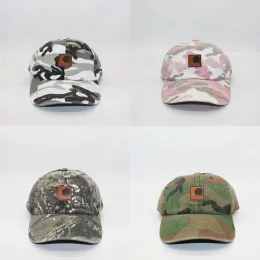 Mężczyźni kobiety unisex luksusowy kamuflaż płótno czapki baseballowe list Hip Hop Trucker Hats Hats Suncreen Street Fashion Akcesoria plażowe sport