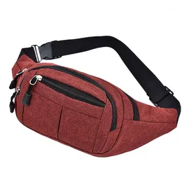 Поясная сумка для женщин и мужчин, поясные сумки, простая мода для отдыха, Оксфорд, спортивные поясные сумки для фитнеса, нагрудная сумка, чехол для телефона, поясная сумка1243J