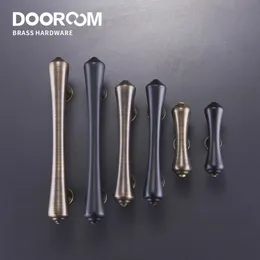 Dooroom Brass Furniture Handles Pastoral Cupboard Wardrobe Dresser Cabinet Drawer Shoe Box Mediterranean Black Pulls Knobs 240301