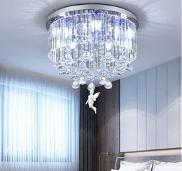 NEW Crystal light LED bedroom light Chandeliers voice control bluetooth music remote wall6433941