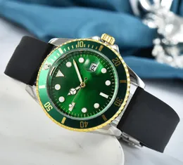 Spotify Premium Mens Watch Luksusowe zegarki Zielony czarny automatyczny ruch Luminous 40 mm Pełny stal nierdzewna nadgarstka Montre