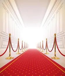 Red Carpet Golden Stanchions Vinyl Pography Backdrops Newborn Baby Po Booth Backgrounds for Wedding Studio Props19333945826112