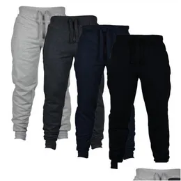 Pantaloni da uomo Litthing Autunno Nuovi Pantaloni sportivi casual da uomo Pantaloni solidi da strada da uomo Pantaloni da jogging Oversize Marchio di qualità Consegna di goccia Ap Dhegc