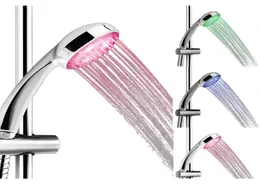 Whole Handheld 7 Color Led Romantic Light Water Bath Home Bathroom Shower Head Glow 06Orf2277466