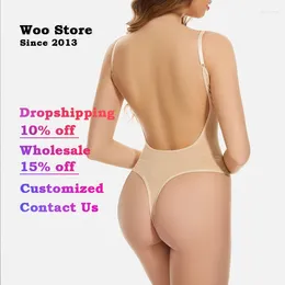 Intimo modellante da donna Woo Store Body da donna Intimo senza schienale con perizoma WSSS-66