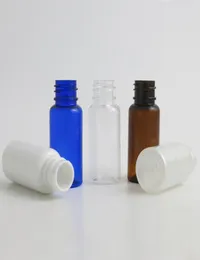 50 x Flip Top Cap Refillable Plastic Clear Amber White Blue Bottle 15 Ml Small Exempel Bottles Makeup Liquid Cosmetic Container5932030