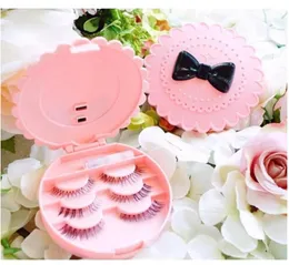 Hela ögonbrynsverktyg Akryl Bow False Make Up Cosmetic Eyelashes förvaringsfodral Makeup Plastic Box Home Tools4232143