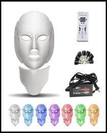 EPACK Gold 7 Color Led Beauty Mask Led Mask Therapy Led Light Therapy Pon Therapy Light Уход за кожей лица Красота Маска с шеей8062733