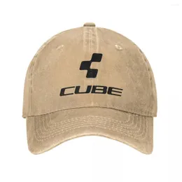 Kapity kulowe Cube Cycling MTB Mountain Bike Baseball Cap Casual w trudnej sytuacji Dżinsowe Snapback Outdoor Running Golf Hat