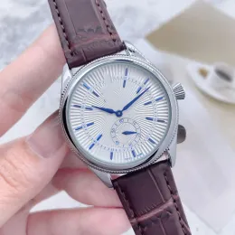 Wysokiej jakości męskie zegarki Cellini Ruch Kwarc Watch All Dial Work Chronometre Wristwatches Skórzany pasek ze stali nierdzewnej Wodoodporne zegar Montre de Luxe