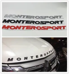 Mitsubishi Pajero Montero Sport Monterosport SUV269Z7538279のフロントフードブーンのロゴエンブレムバッジバッジ