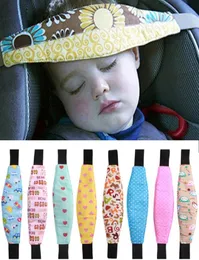 Baby Pram Fastening Belt Adjustable Stroller Sleep Positioner Kids Car Safety Head Support Kid Head Band Strollers Accessories DHT2307058