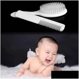 Pęknięcia włosów Abs Baby Hair Brush Noworodka szczotka do włosów grzebień głowica masr dla chłopców i upuszczenie produktów do włosów Stylizacja pielęgnacji włosów do dhxy7