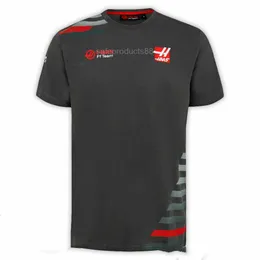 قمصان الرجال 2024 الرجال الجديد Haas Team T Shirt F1 Shirt Sleeve Mountain Bike Shirt Moto Moto Motorcycle Suit Outdo