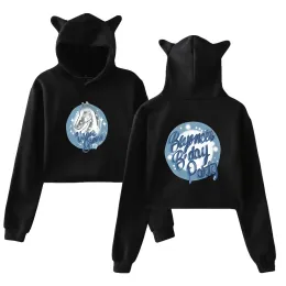 Sweatshirts Beyonce födelsedagshållare Renaissance World Tour 2023 Cat Ears hoodie Långärmad tröjor Kvinnliga skördet Topp Kvinnkläder