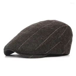 Kulkapslar gitter kort grim utomhus män sboy cap justerbar unisex höst vinter hålla varm mössa pappa hatt