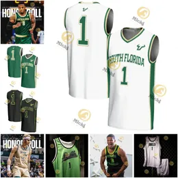 South Florida Bulls Basketball Jersey Ammaar Balagam Corey Walker Jr. Sam Hines Jr. Gerald Jones III David Ogunleye Nic Smith Daniel Tobiloba Custom Scheds Jerseys