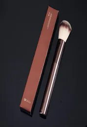 HG FoundationBlush Brush No2 Metal DarkBronze Handle Synthetic Blusher Highlighter Makeup Brush Cosmetics Blend Tool3749851