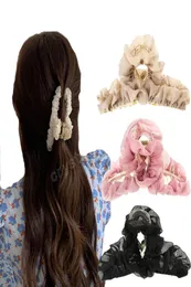 Solid Color Hair Clips for Women Simple Claw Clip Large Lace 12cm Geometric Hair Clips Girls Hair Accessories4571225