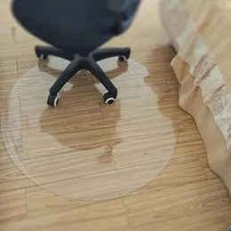 Dywany lovrtravel przezroczysty drewno drewniany mata ochrony drewna pvc dywan komputerowy maty na krzesło obrońcy plastikowe miękkie okrągłe dywan268m