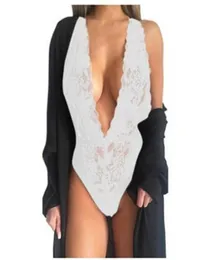 2020 Seethrough Sexig underkläder kvinnor mode spetsar bodysuits transparent mesh spets pyjamas ins hem pyjamas ny hög kvalitet5290903