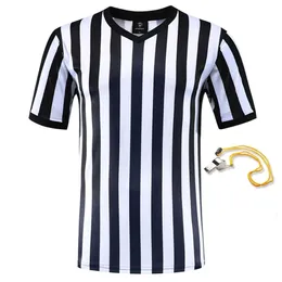 2223 uniforme de árbitro de futebol profissional camisas personalizadas adulto preto branco camisas de futebol roupas de treinamento camisa 240228