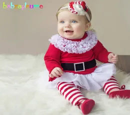 babzapleume 2 шт., рождественский Новый год, одежда для маленьких мальчиков и девочек, костюмы, милое платье, футболка и штаны, одежда для новорожденных, комплект из двух предметов BC1547 T5187947