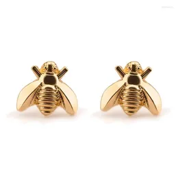 Stud Earrings Cute Gold Silver Color Honey Bee Creative Charming Female Animal Earring Accessories Fashion Girl Party Jewelry Gift272l