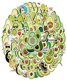 100 Stück gemischte Cartoon-grüne Avocado-Graffiti-Skateboard-Aufkleber für Auto, Laptop, Pad, Fahrrad, Motorrad, PS4, Telefon, Gepäck, Aufkleber, PVC1022259