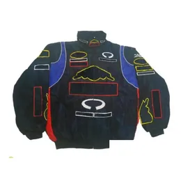 Motorcycle Apparel F1 Forma One Racing Jacket Autumn And Winter Fl Embroidered Cotton Clothing Spot Drop Delivery Automobiles Mot b8