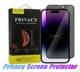 Protetor de tela de privacidade premium cobertura completa privacidade vidro temperado antiespião para iphone 14 pro max 14plus 13 13pro 12 11 xs xr x2743007