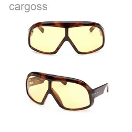 Tom Sunglasses Ford Man نظارات كبيرة الحجم ، إطار صفيحة مكتنزة FT0965 مصمم للمرأة الفاخرة السميكة الأنماط الرياضية السوداء الأصلي مربع W2G9