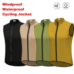 Spexcell Rsantce Men Women Windproof Waterproof Sleeveless Cycling Jacket Lightweight Bike Vest Jerseys Bicycle Clothing 240307