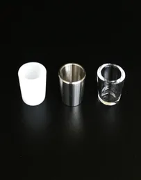 Quartz Titanium Insert Bowls Rökningstillbehör med platt botten termisk nagel för toppatomizer1530542