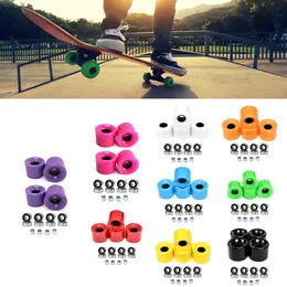 4Pcs Skate Board Skateboard Longboard Wheels 60x45mm 78A ABEC-9 Bearing Spacers Set Roller Skating Wheel For Standard Cruiser 240227