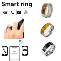 Unissex NFC Smart Ring Titanium Steel Mulheres Homens Criativos Joias Magic Band Tamanho 7-12 Para Android IOS Celular Joias Acessórios de Moda Presentes Atacado