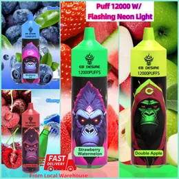 Eb Desire 15K 12K 20K 9K Pro Puff 15000 12000 20000 9000 Puffs Vapes Disponible Puff EU Local Warehouse 25 ml vagnar Nic LED -ljus 600mAh Battery Elf Vaper Bar Poco Vapsolo