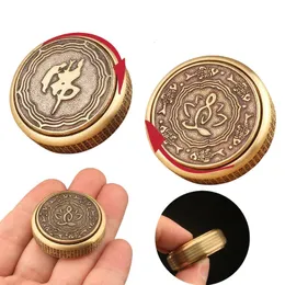 Zen Buddha Fidget Spinner البالغ المعدني EDC Toys Toys ADHD يد الدوار المضاد للقلق مكتب الإجهاد مكتب المرح هدية 240301