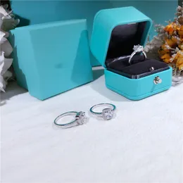 Designer-Schmuckschatullen, modische Ringetui, Leder-Ringe-Box für Geschenkverpackung, Schmuck-Display, Hochzeitsvorschlag